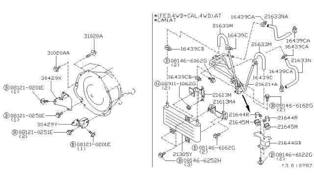 1997 nissan pathfinder parts diagram