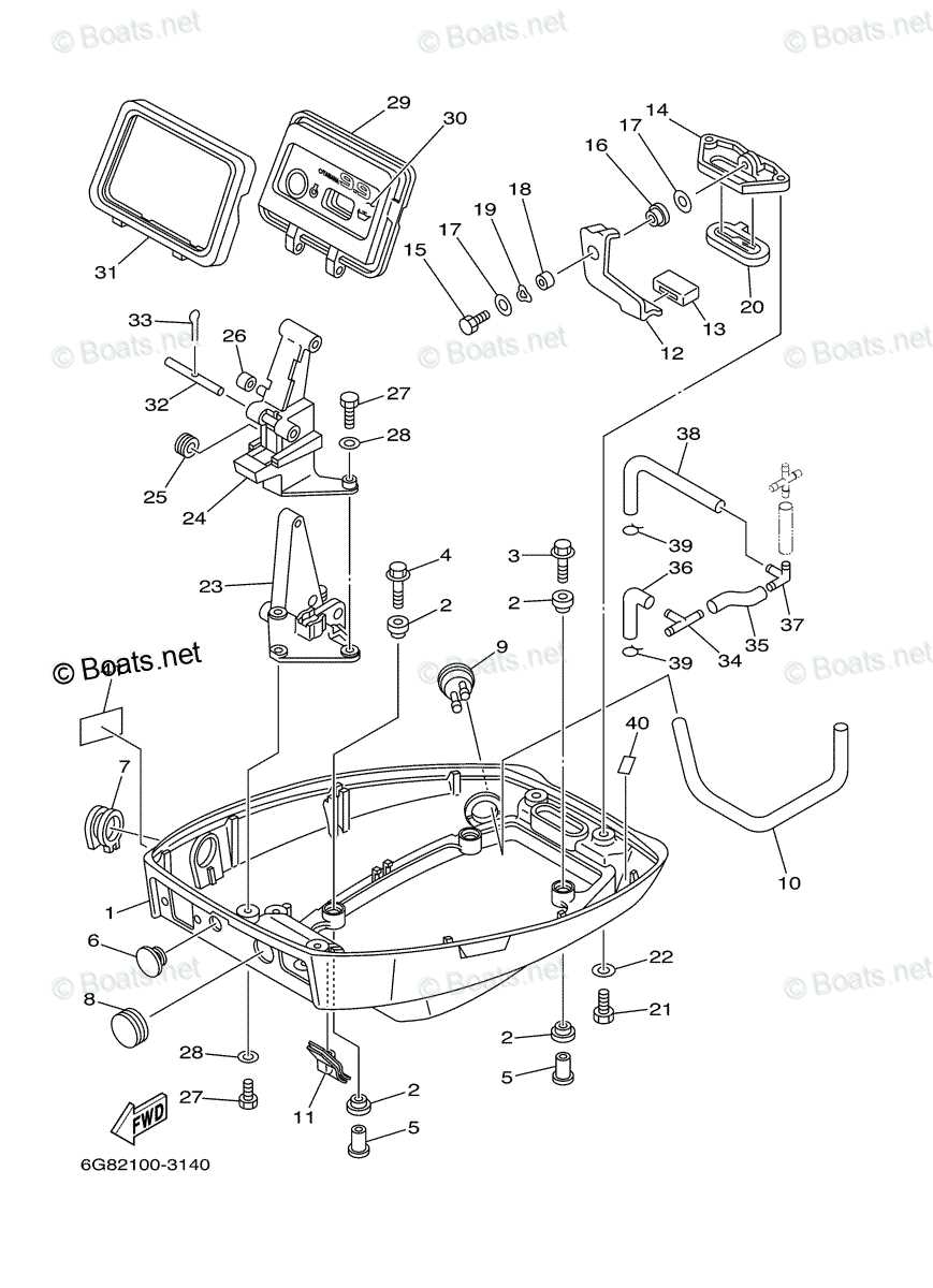 yamaha 9.9 4 stroke parts diagram