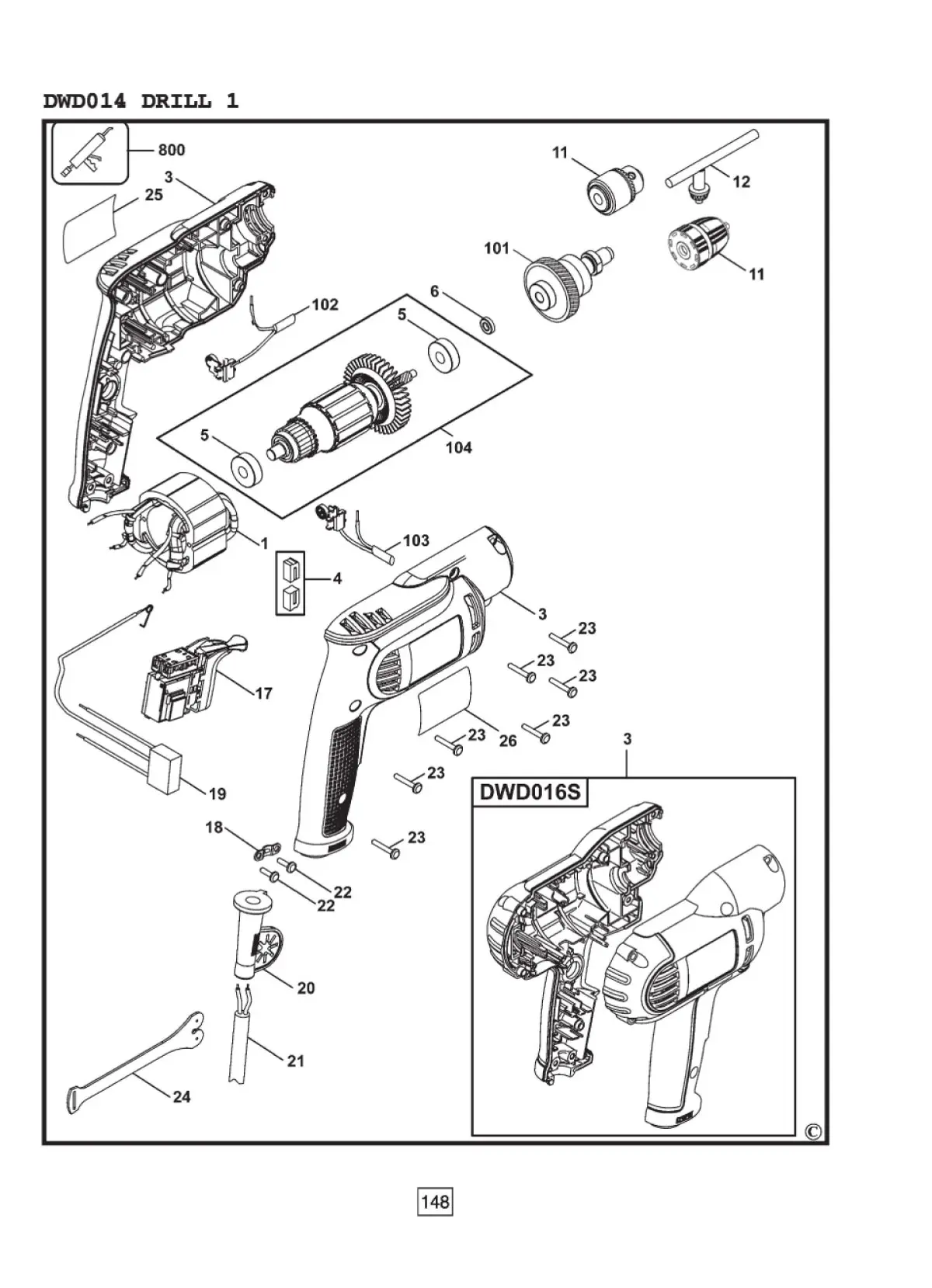 dewalt impact driver parts diagram