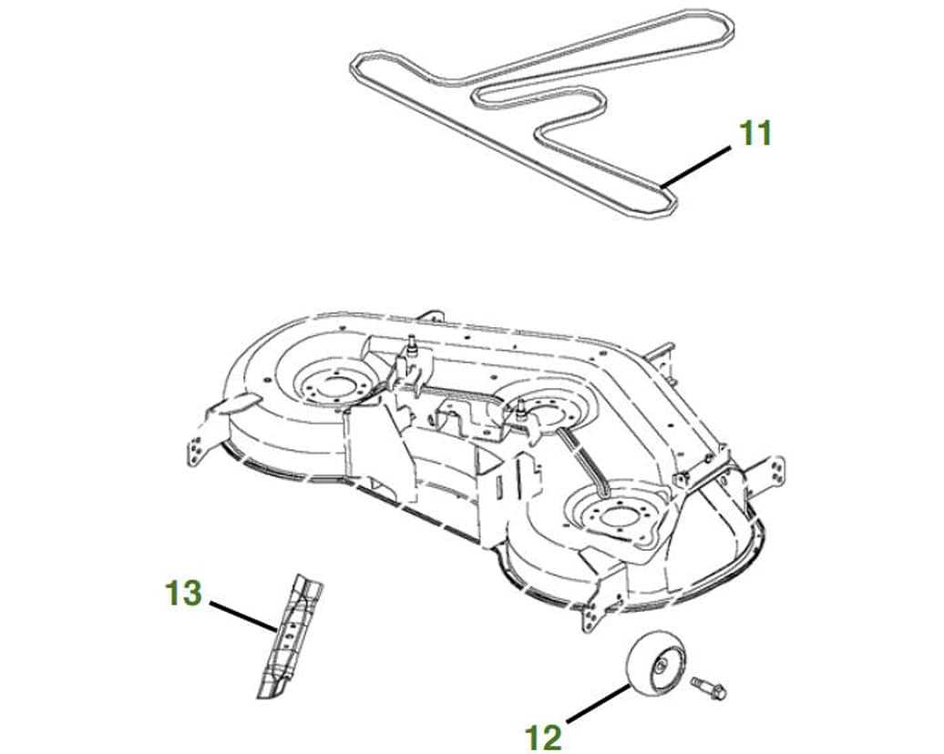 wheel horse 48 mower deck parts diagram