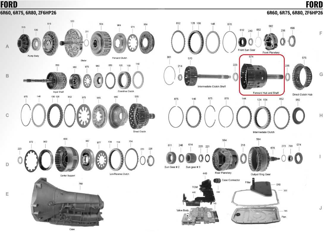 2006 ford f150 transmission parts diagram