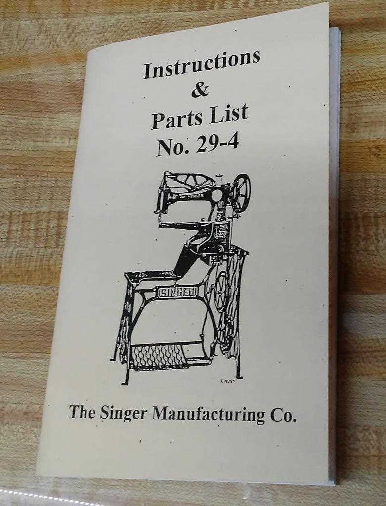 singer 29 4 parts diagram