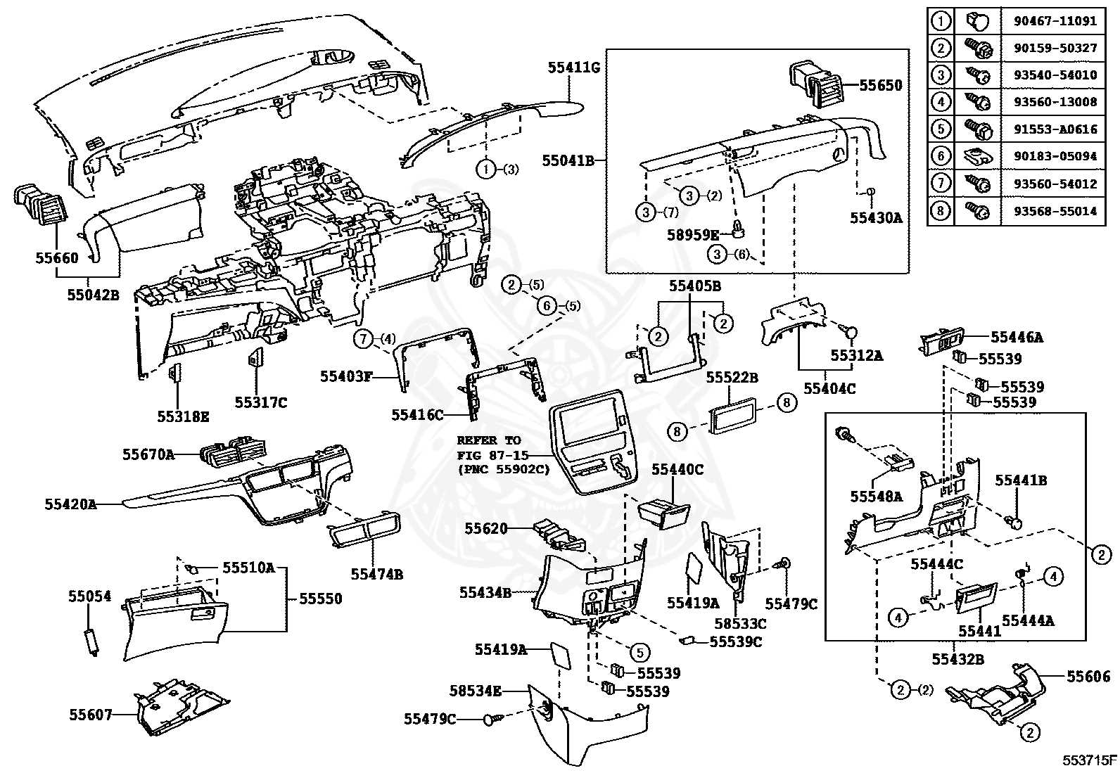 oem toyota parts diagram