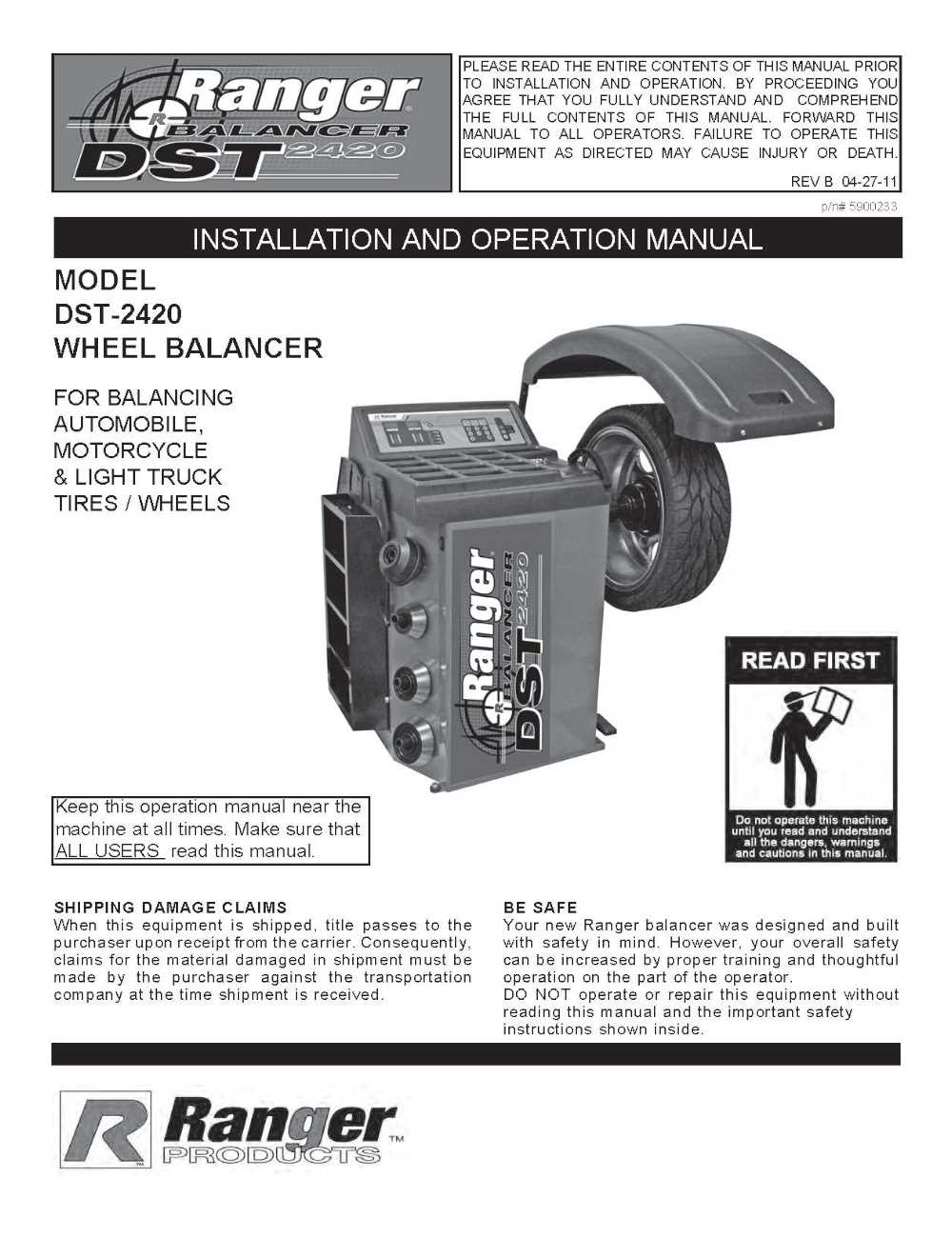 ranger tire machine parts diagram