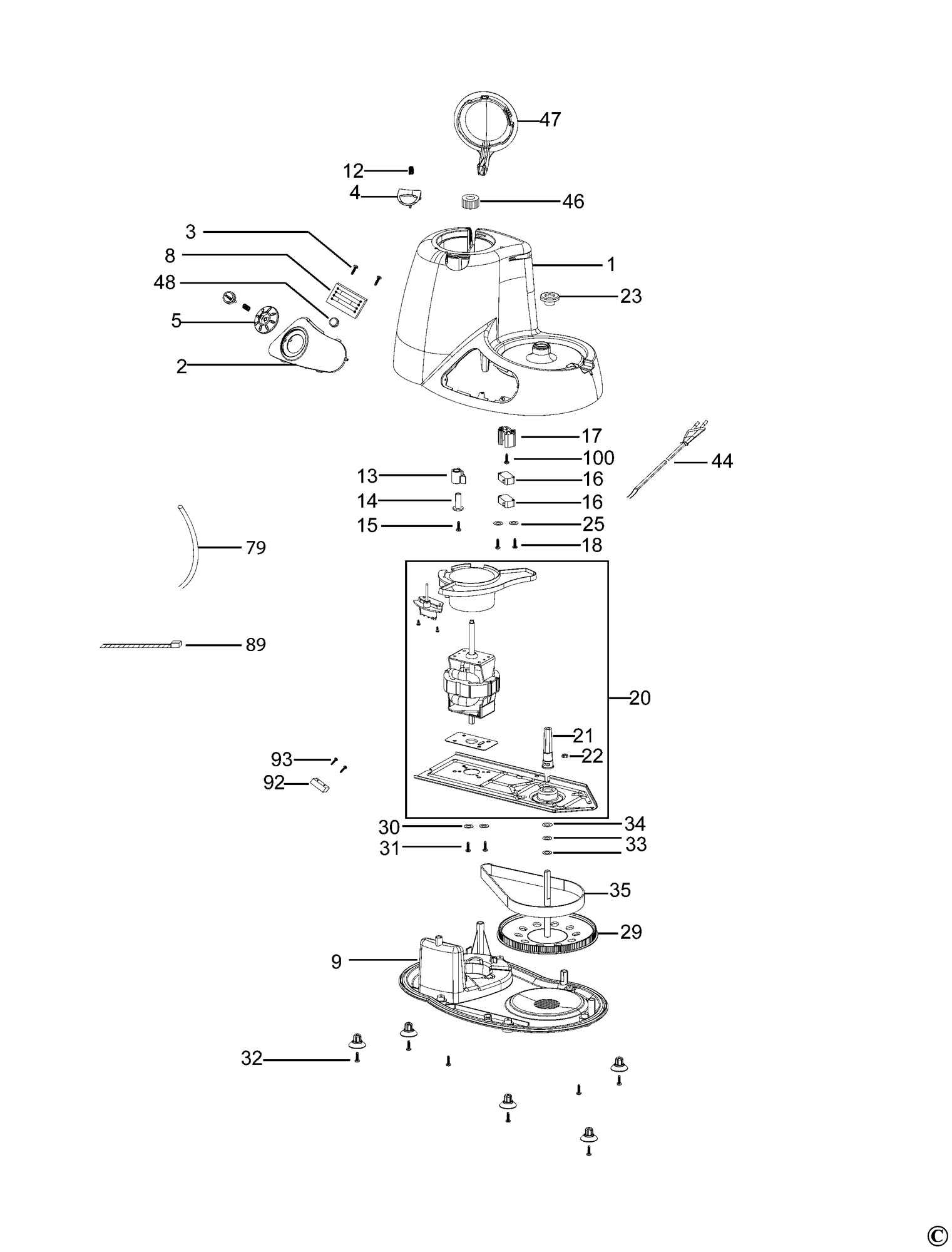 black decker gh1000 parts diagram