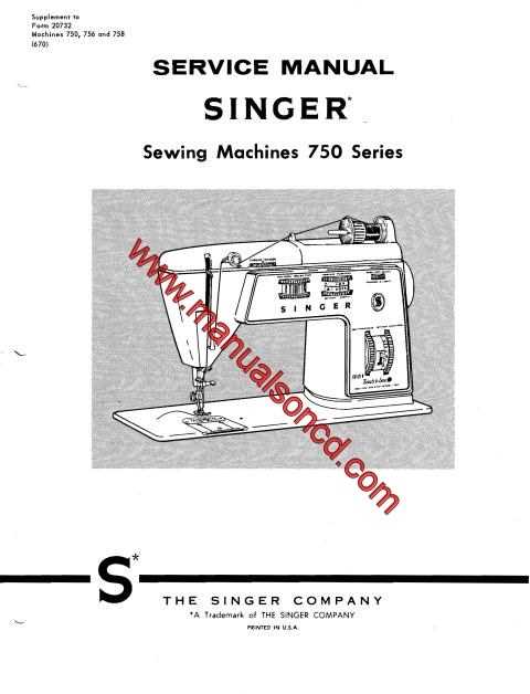 singer sewing machine parts diagram