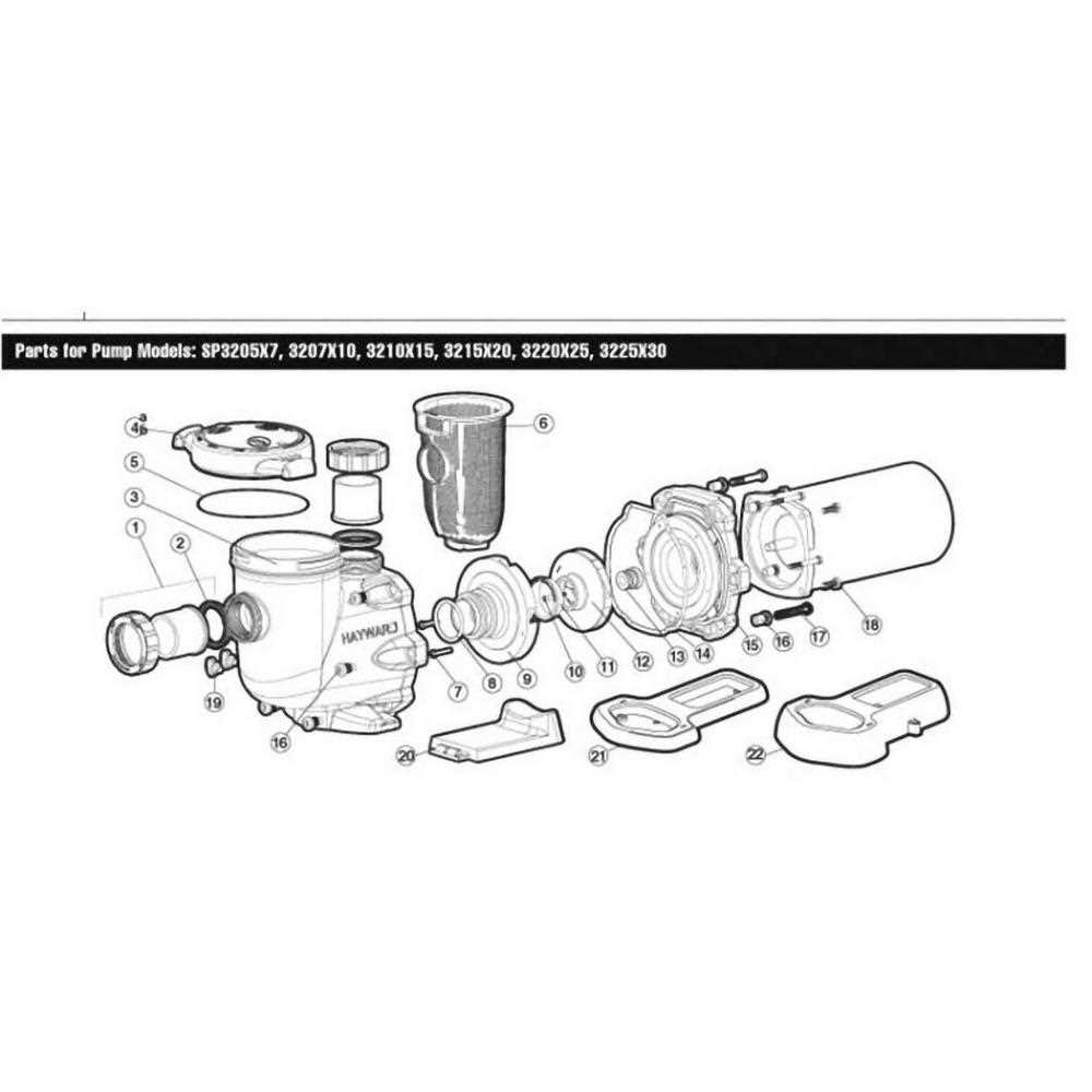 hayward northstar pump parts diagram