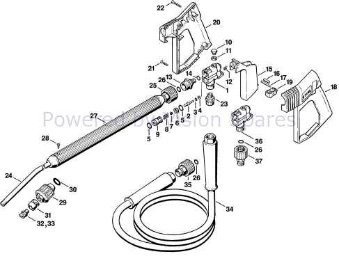 pressure washer gun parts diagram