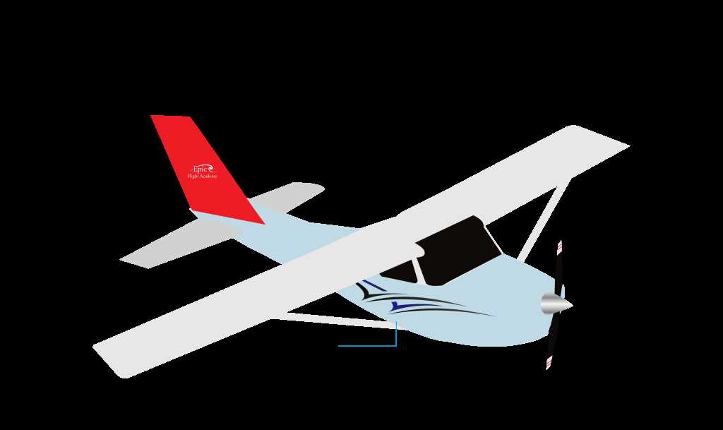 labeled airplane parts diagram