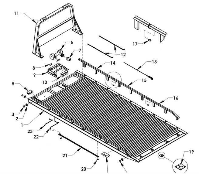 bed parts diagram