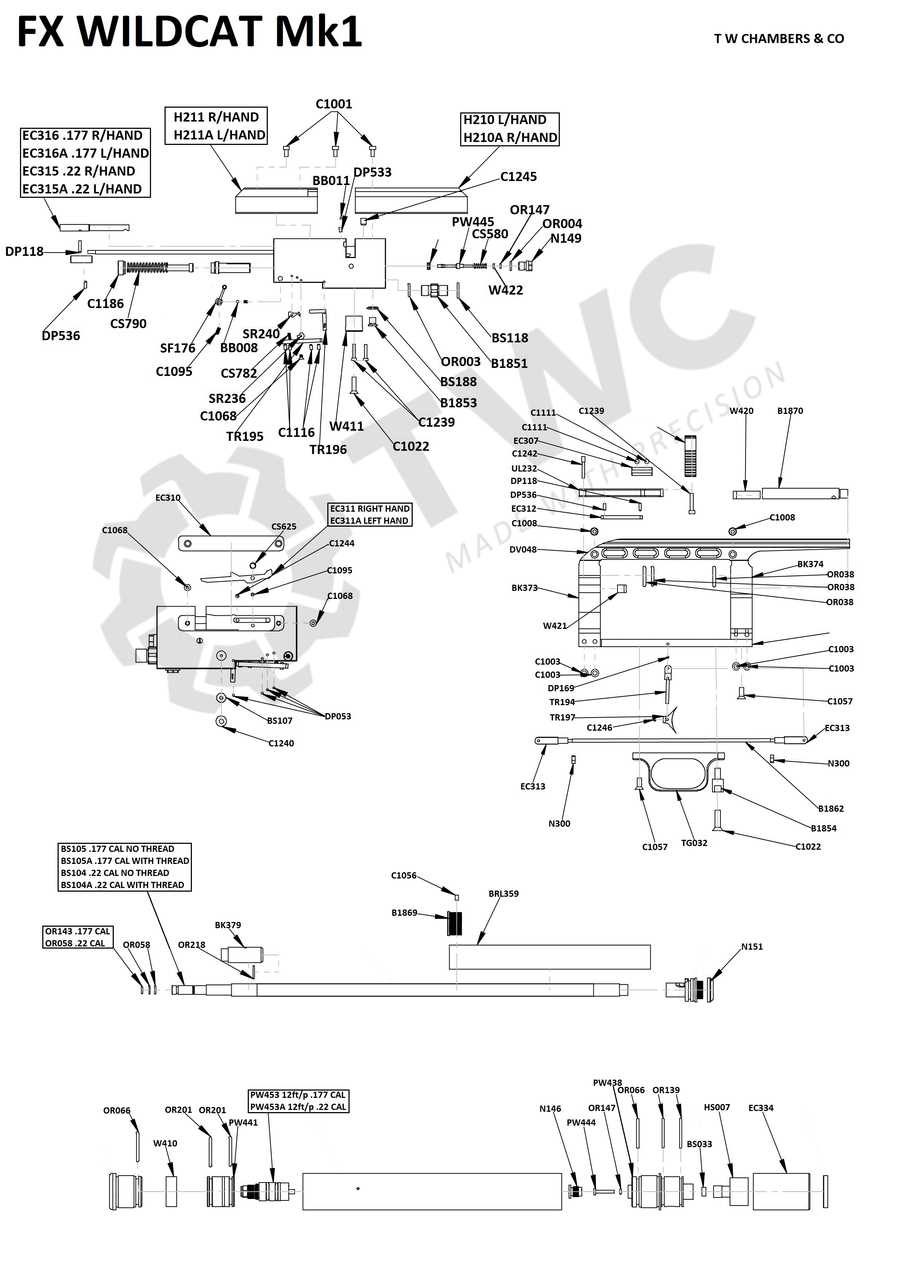 winchester wildcat parts diagram