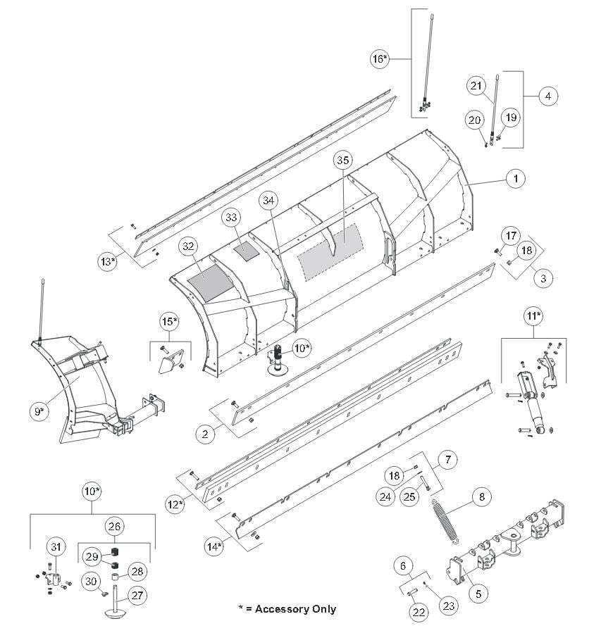 blizzard plow parts diagram