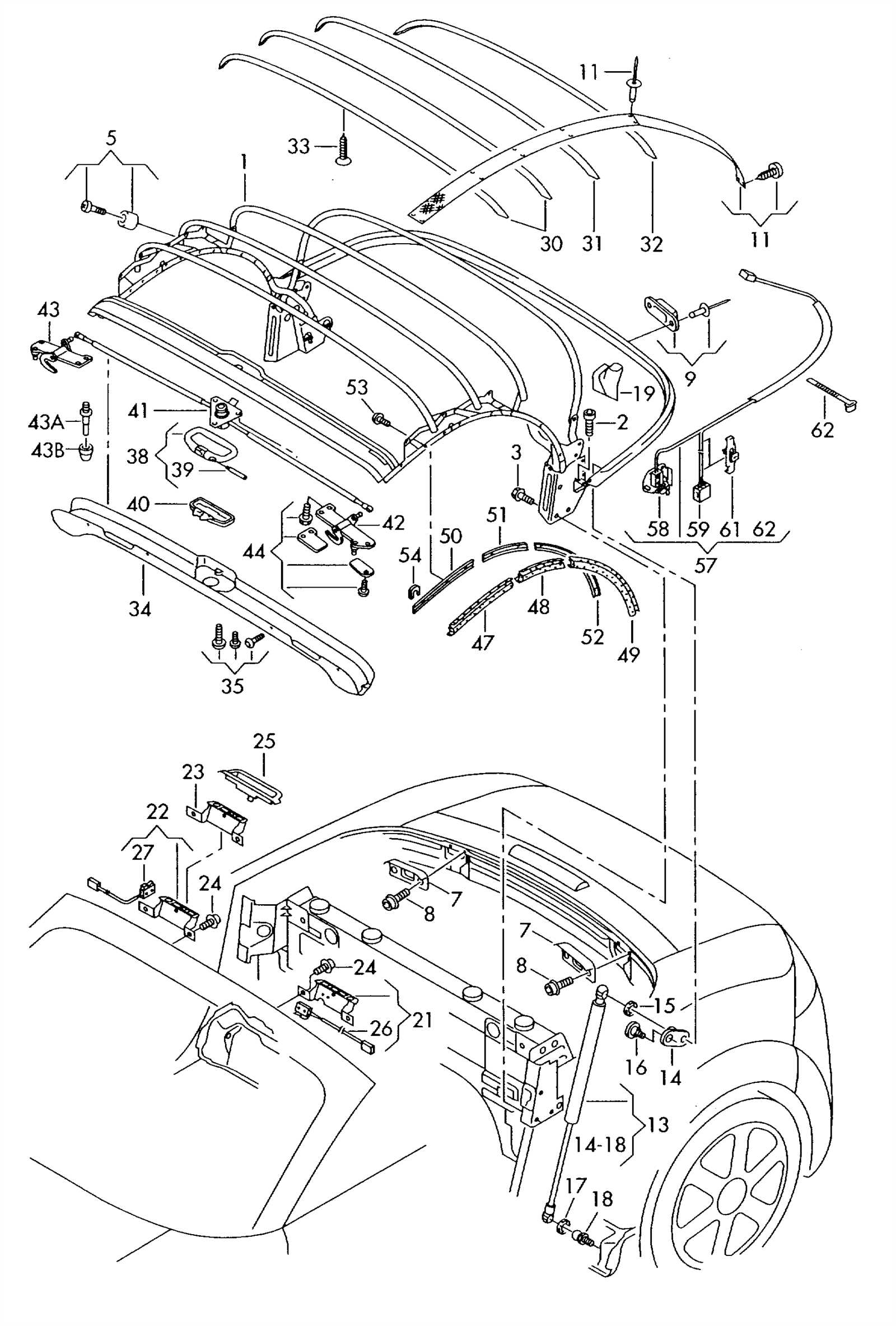 audi tt parts diagram