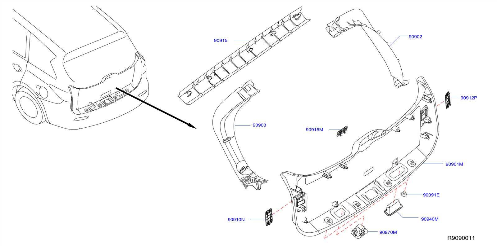 2015 nissan pathfinder parts diagram