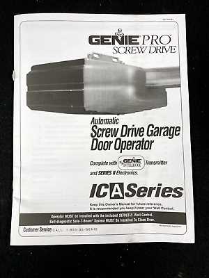 genie garage door opener parts diagram