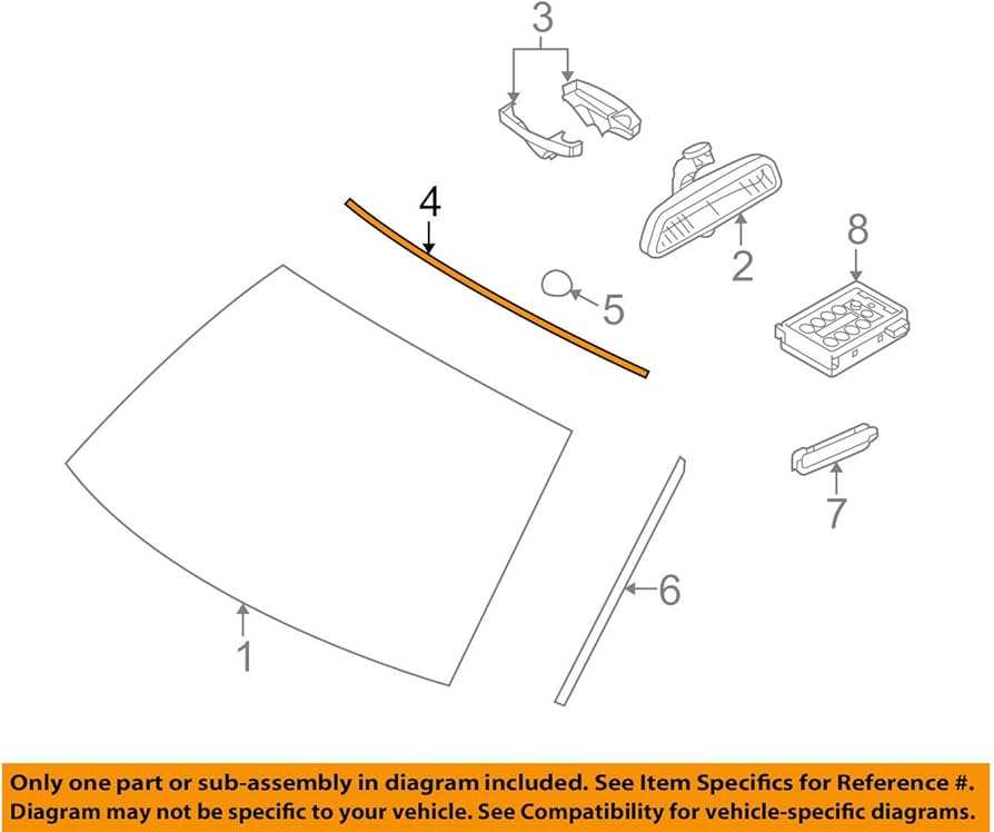 windshield parts diagram