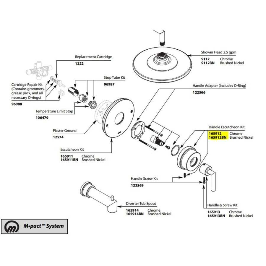 moen repair parts diagram