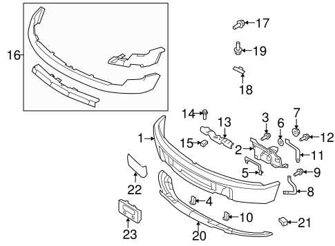 2013 ford f150 front bumper parts diagram