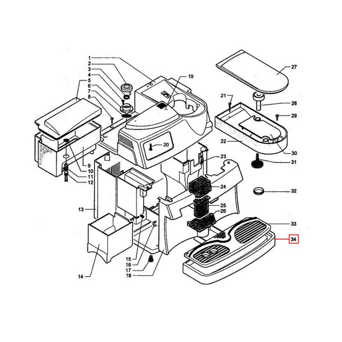 saeco odea giro plus parts diagram