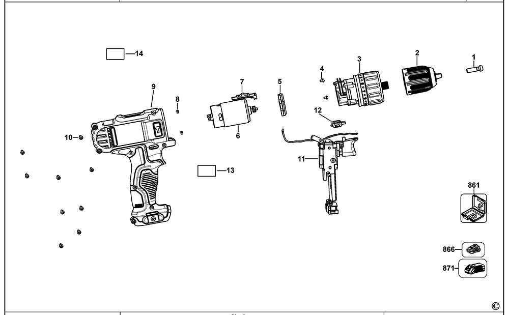 dewalt impact driver parts diagram