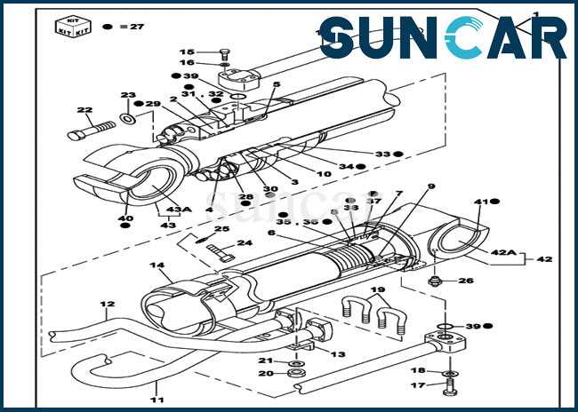 hydraulic ram parts diagram