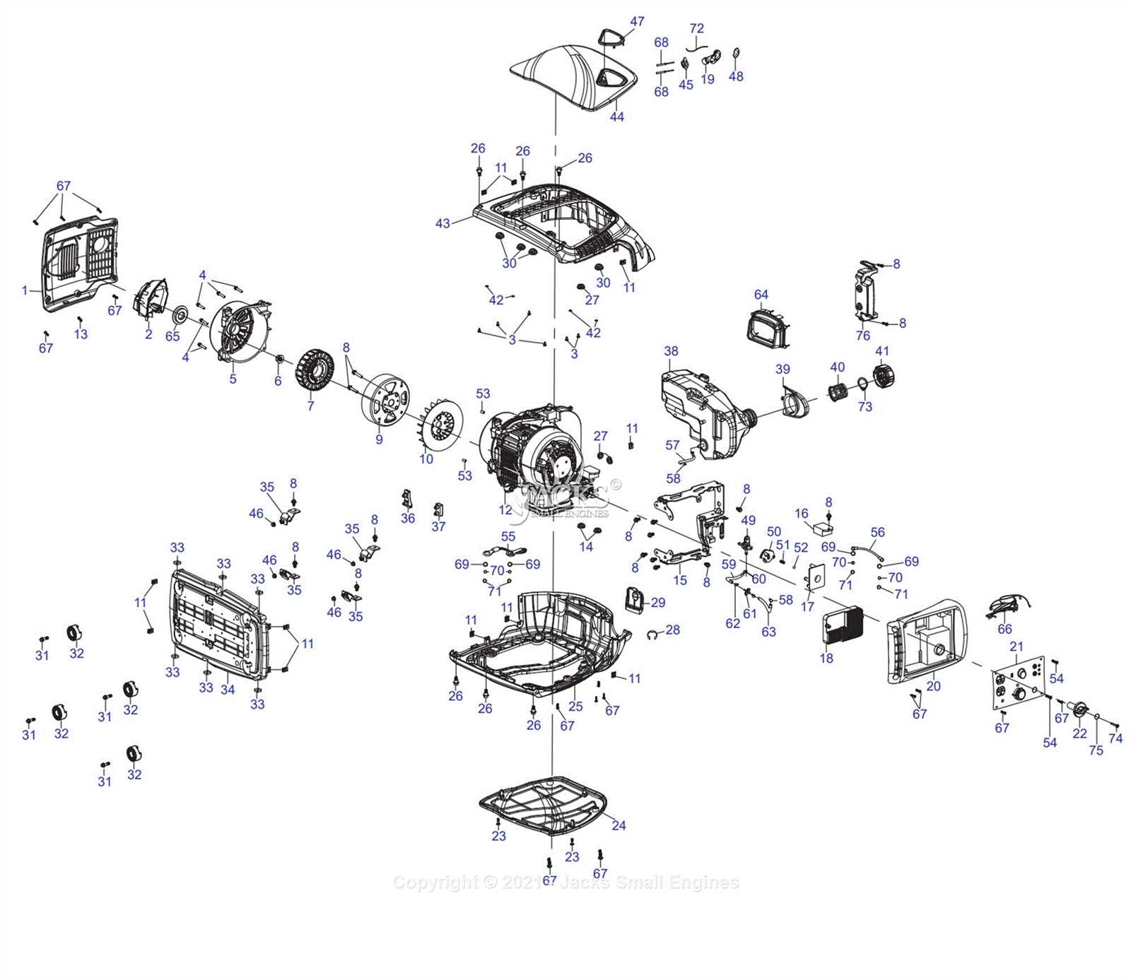 generac cw10k parts diagram