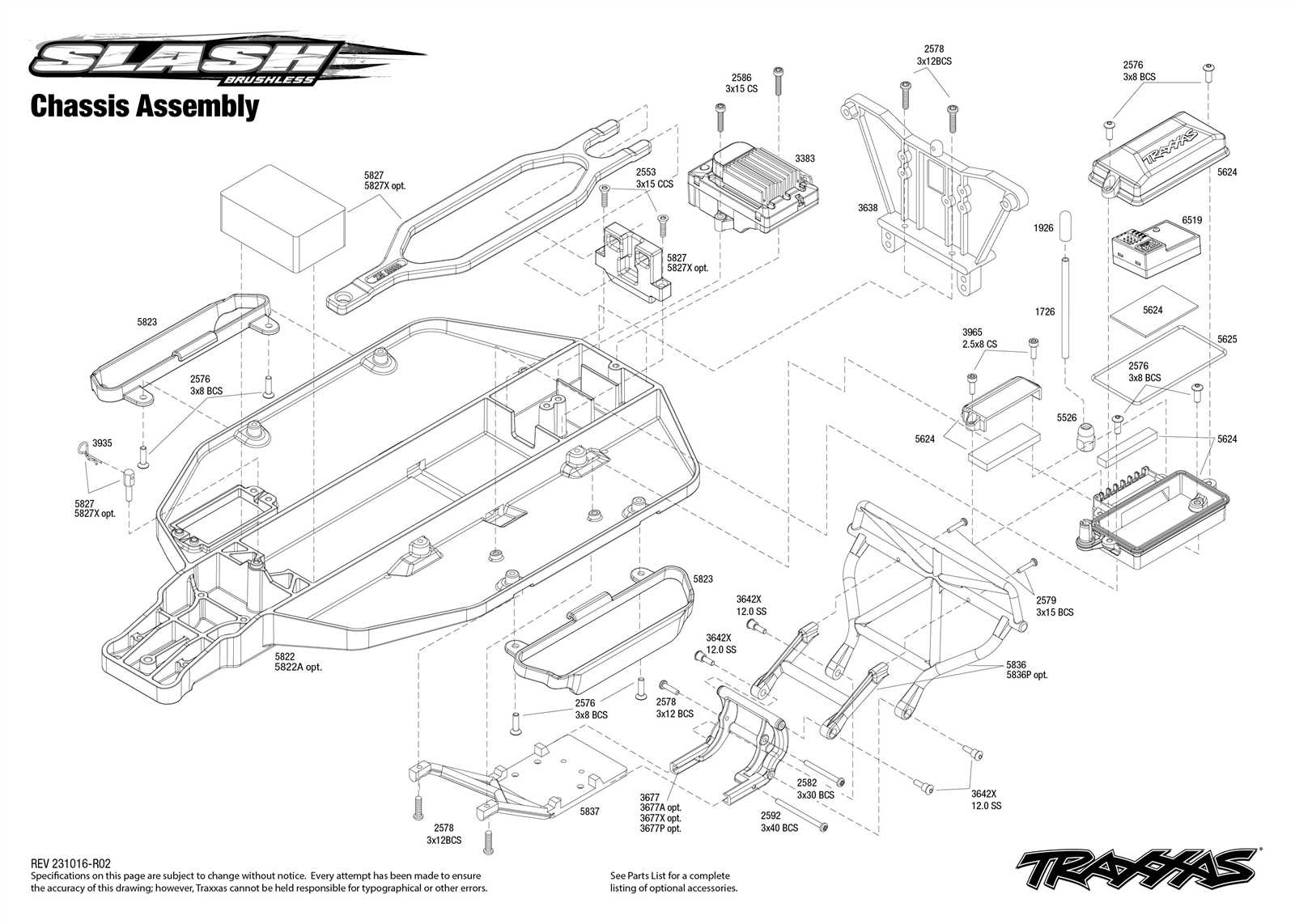 traxxas rally parts diagram