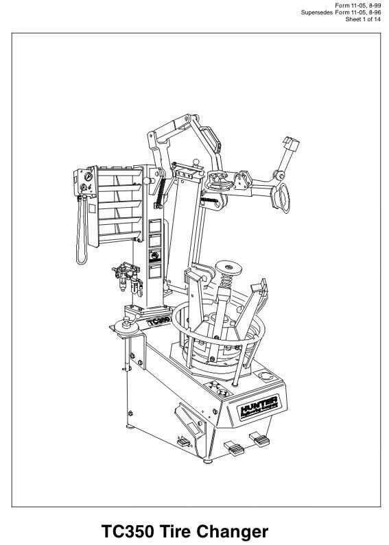 john bean tire changer parts diagram