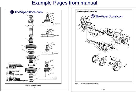 t56 transmission parts diagram