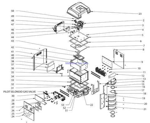 hayward h200 pool heater parts diagram