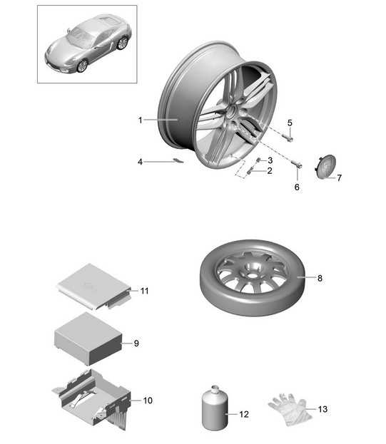 car wheel parts diagram