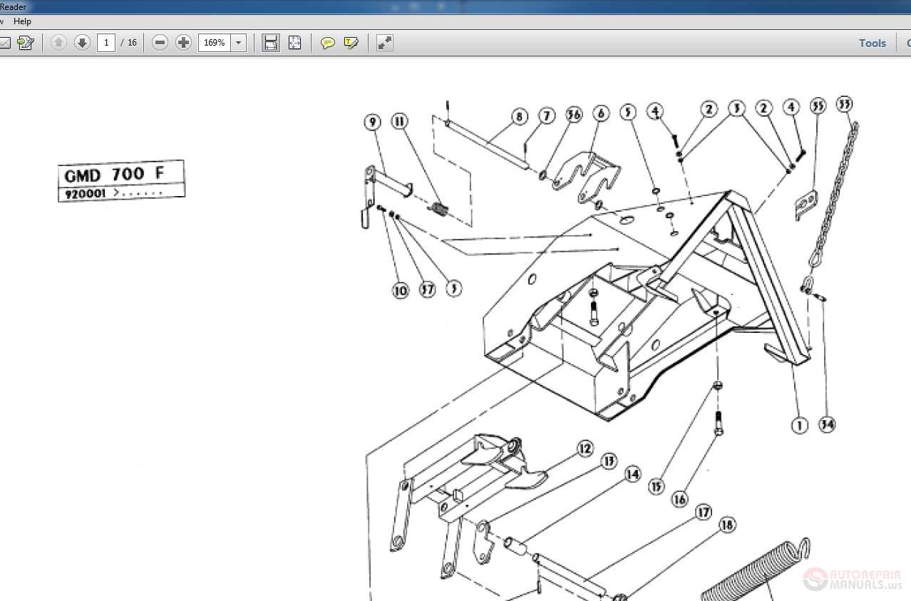 kuhn mower parts diagram