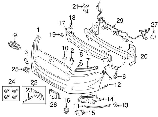 2013 ford fusion body parts diagram