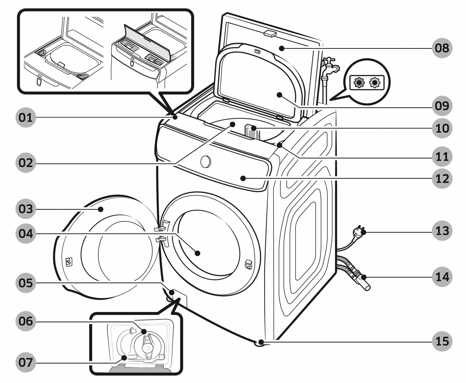 samsung flexwash parts diagram