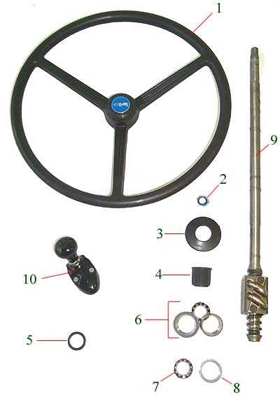 ford 5000 steering parts diagram