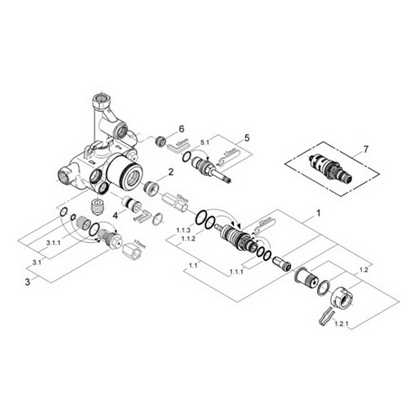 shower valve parts diagram