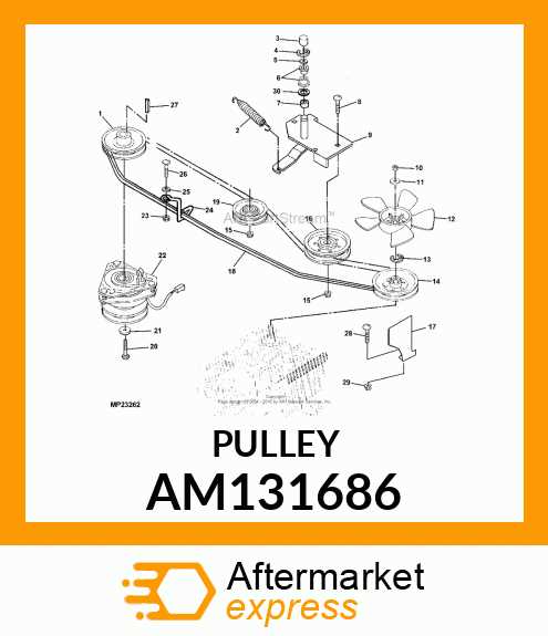 john deere 54 mower deck parts diagram