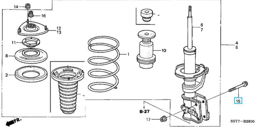 honda civic suspension parts diagram