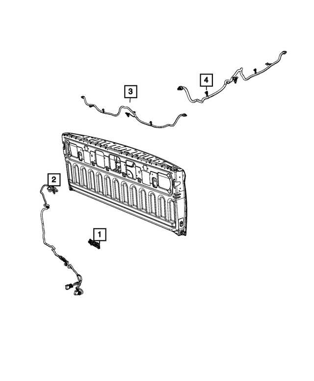 toyota tundra tailgate parts diagram