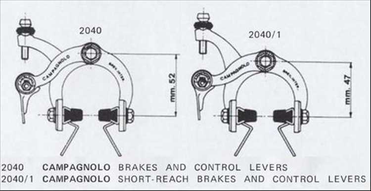 cantilever brake parts diagram