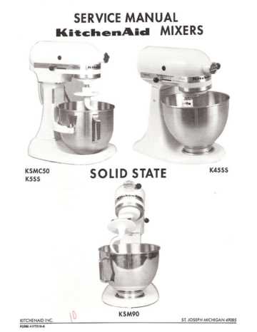 manual kitchenaid mixer parts diagram