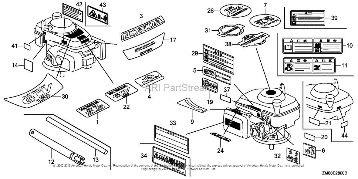 craftsman gcv160 parts diagram