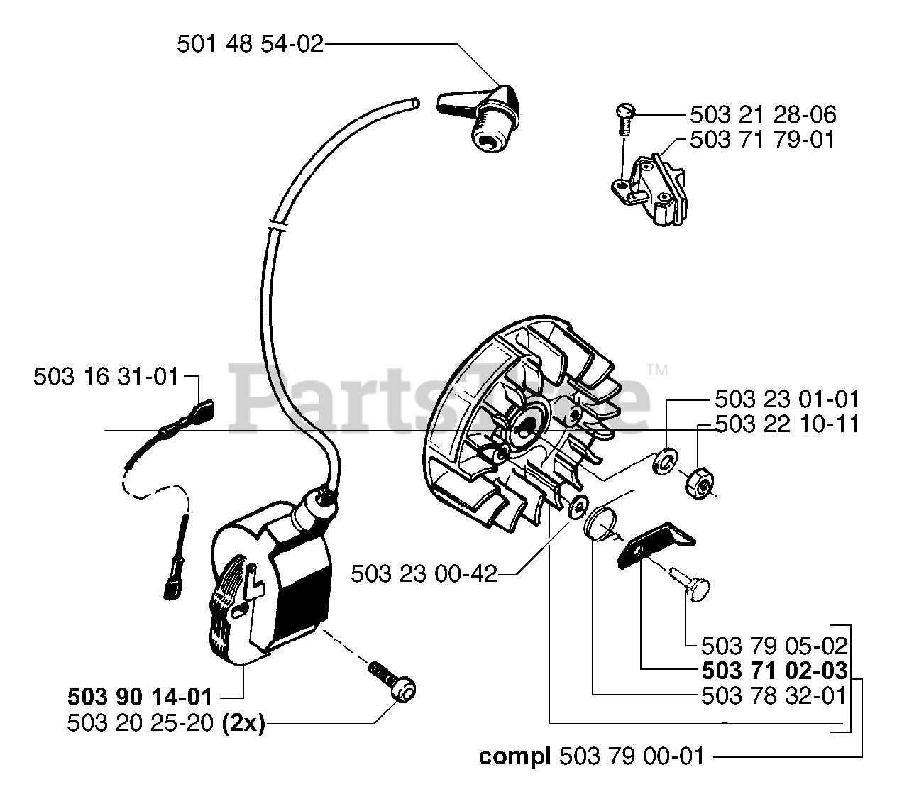 husqvarna 55 rancher chainsaw parts diagram