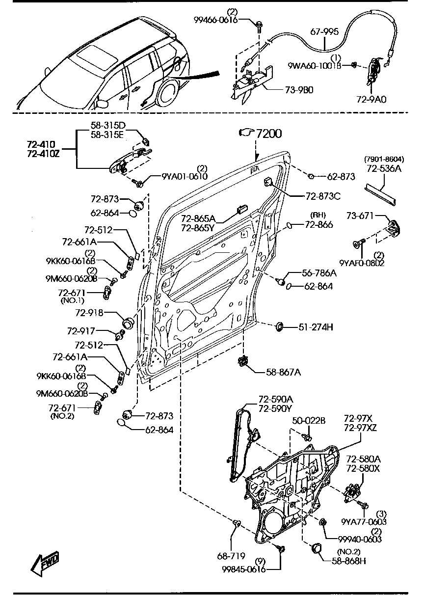 interior car parts diagram