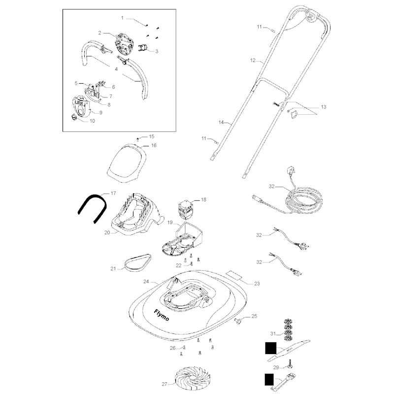 flymo parts diagram