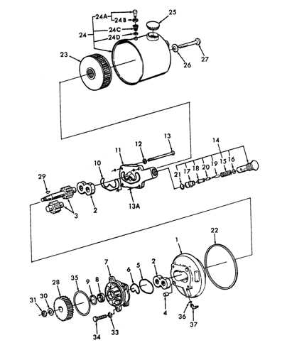 ford 3000 power steering parts diagram