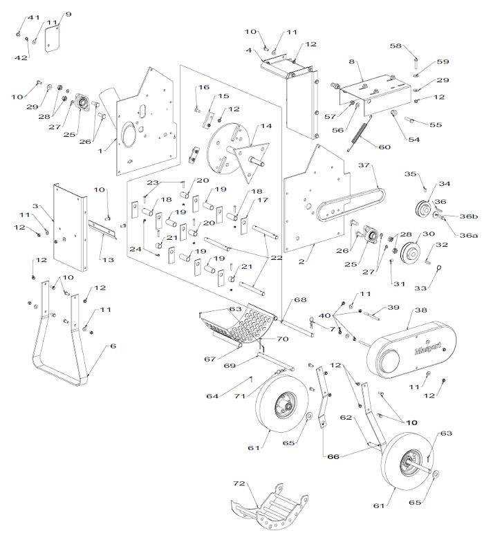 ariens snow thrower parts diagrams