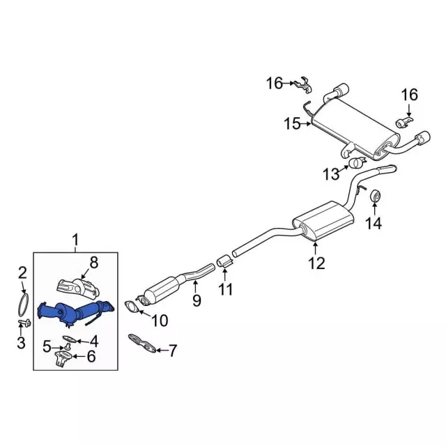 2014 ford escape body parts diagram