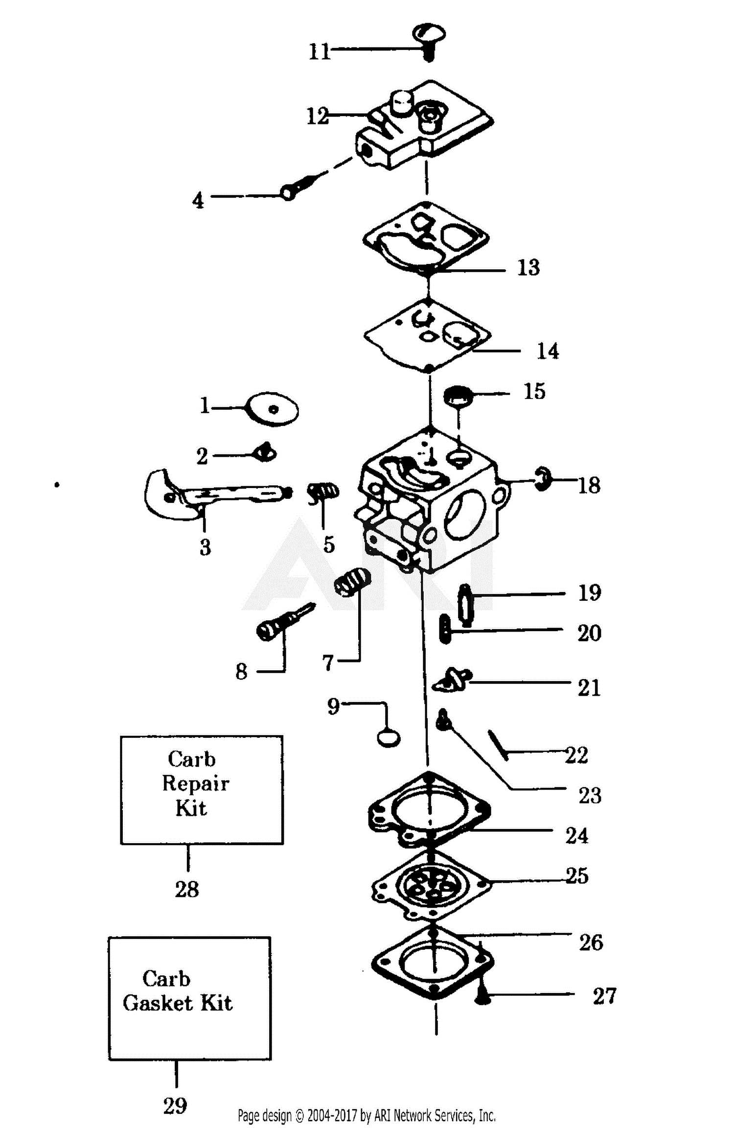 craftsman edger parts diagram