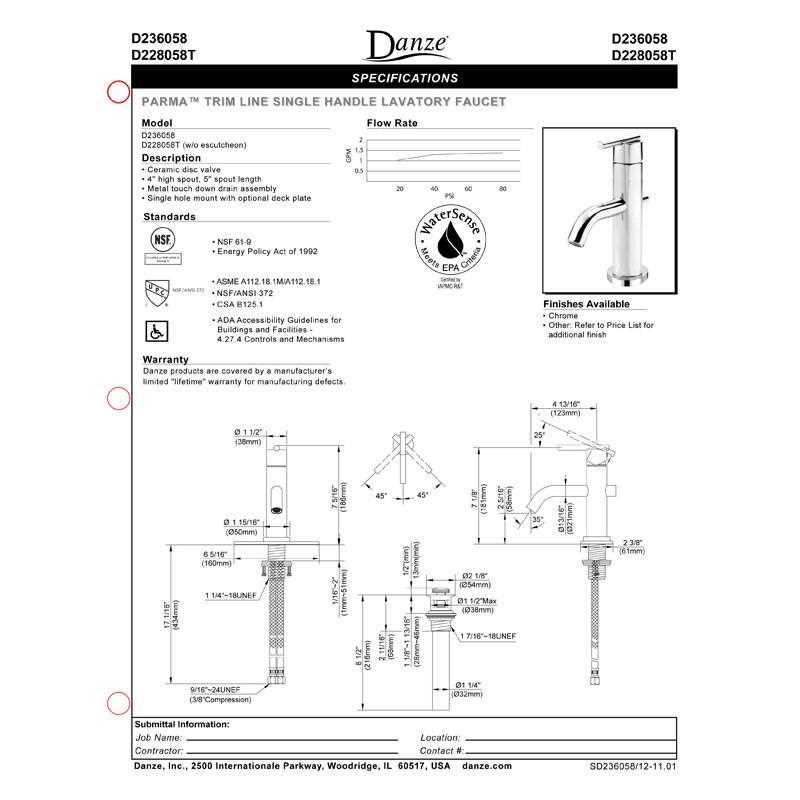 danze parts diagram